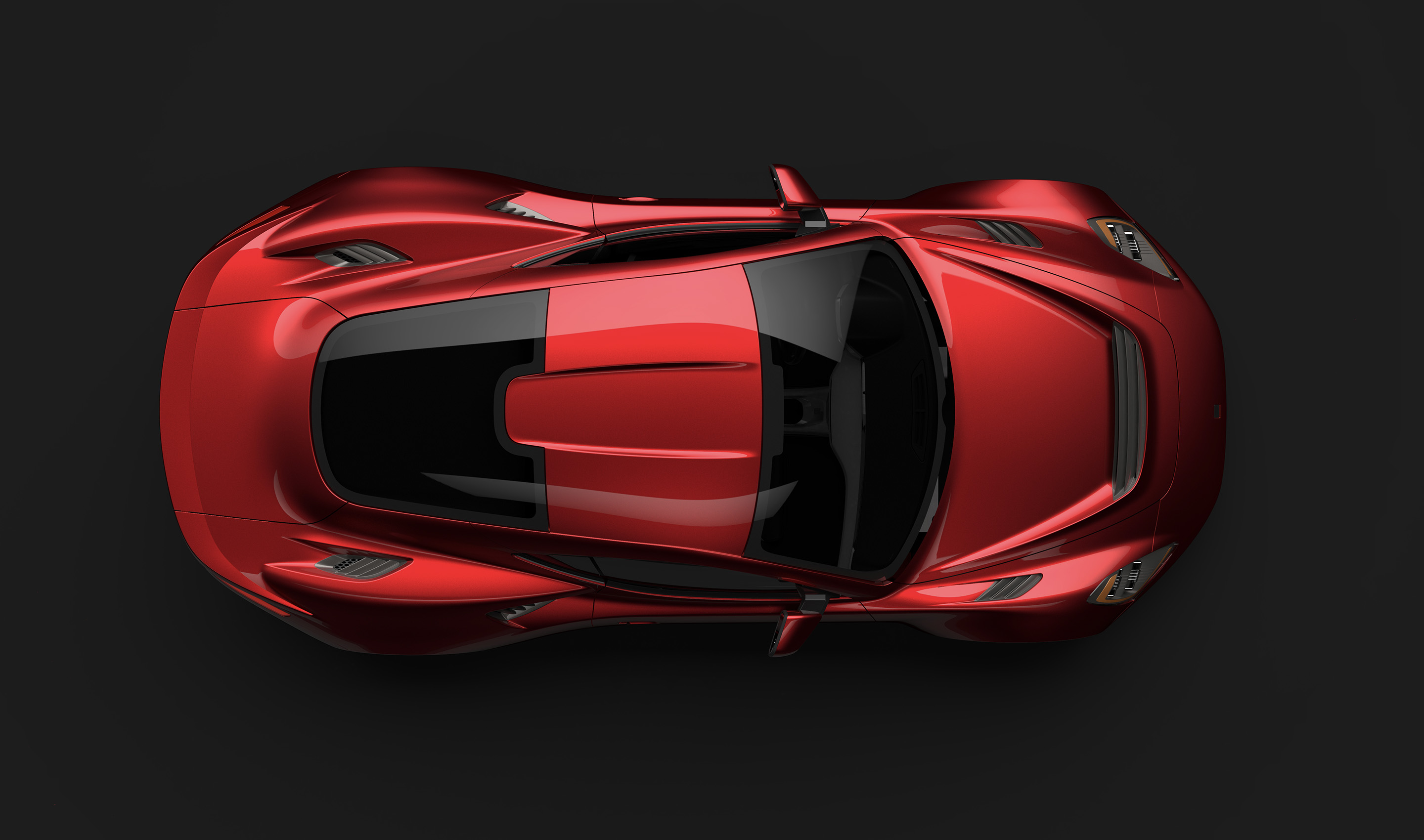 Saleen S1 Street, overhead view