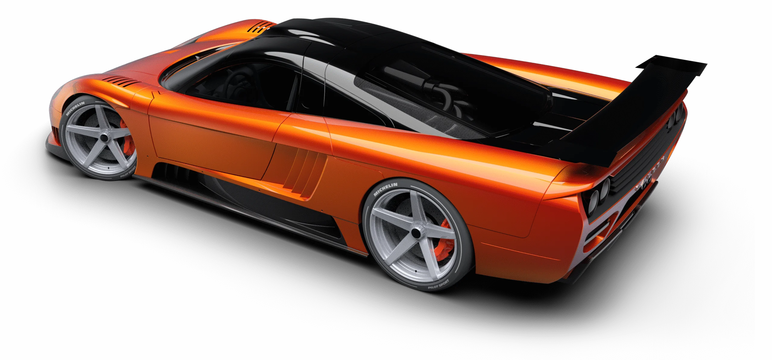 Saleen S7, rear three-quarter view