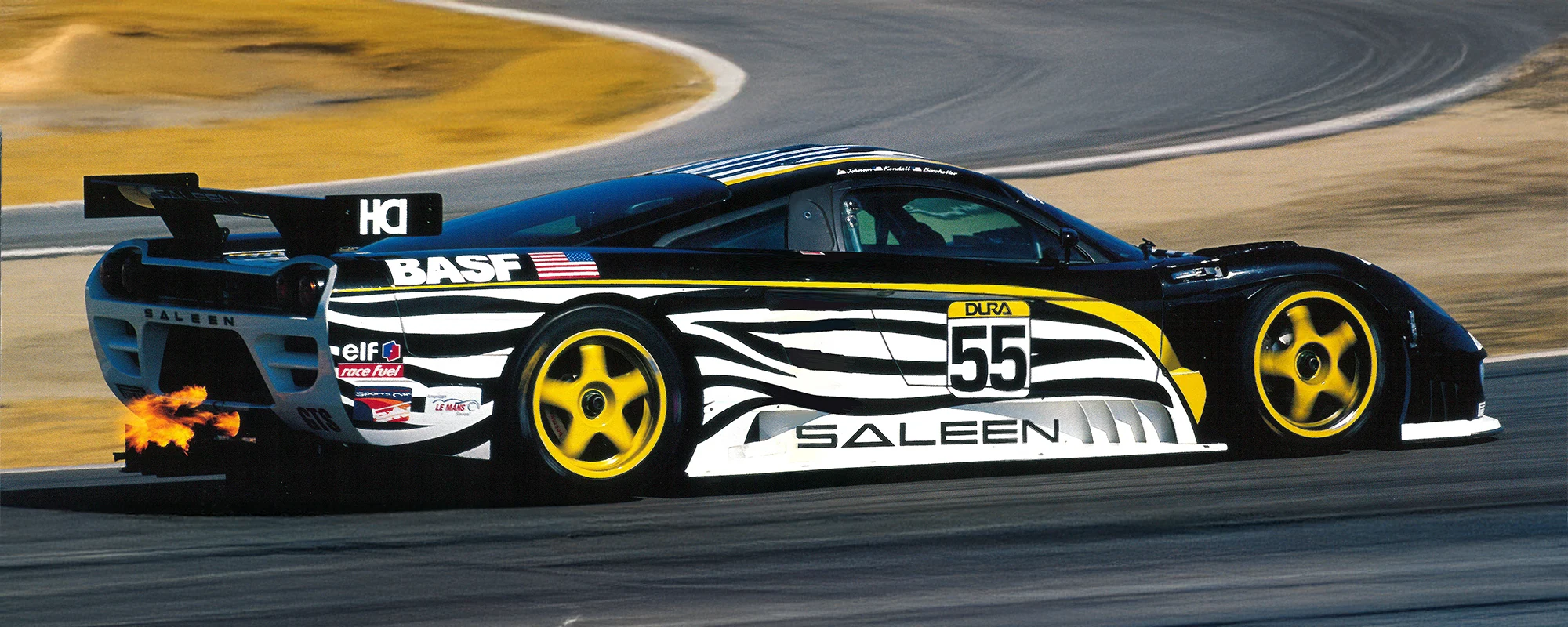 Saleen S7R race car number 55 on track