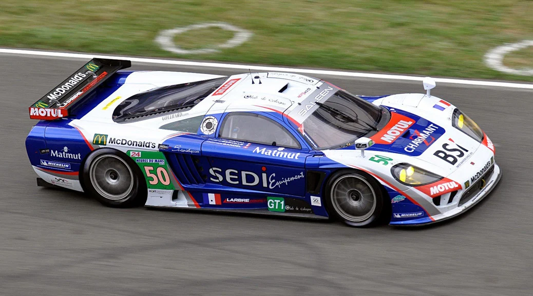 Saleen S7R number 50 racing at the 24 Hours of Le Mans