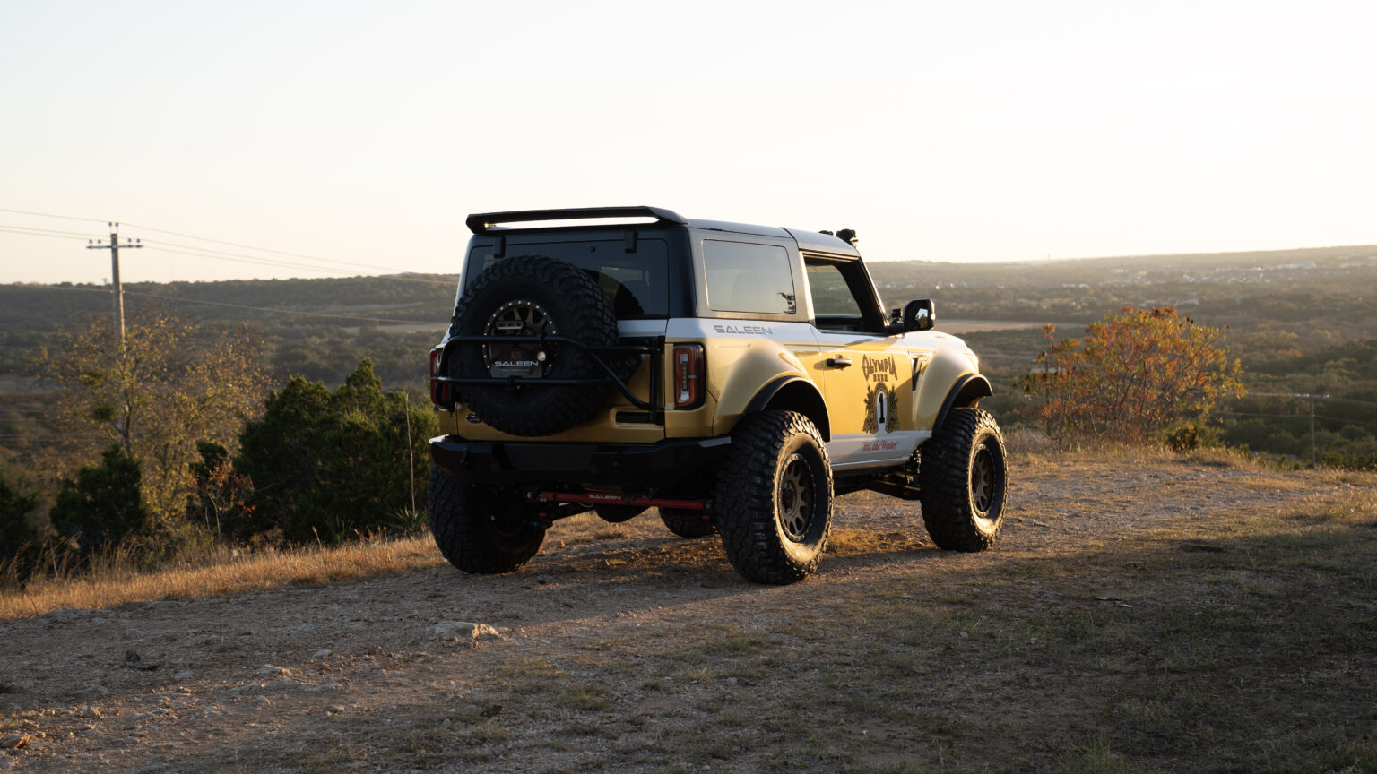 Saleen Bronco on a ridge trail
