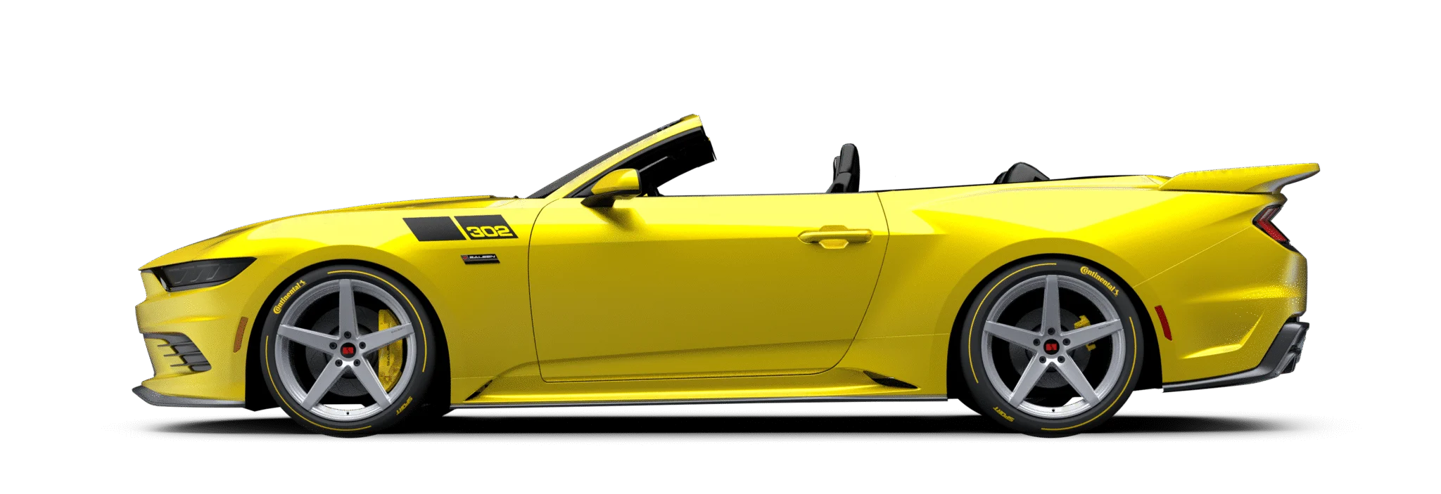 Saleen 302 Black Label convertible, side view