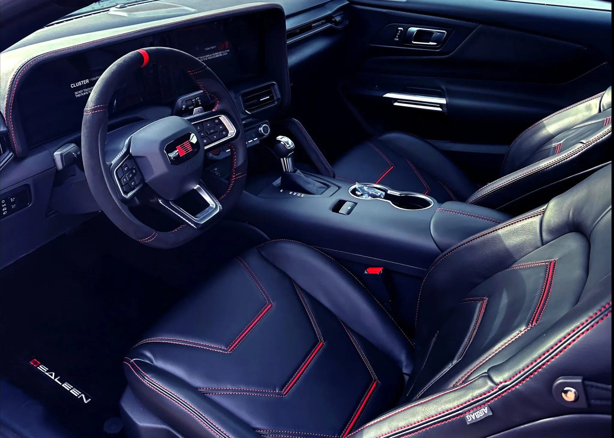 Saleen 302 White Label seats and centre console
