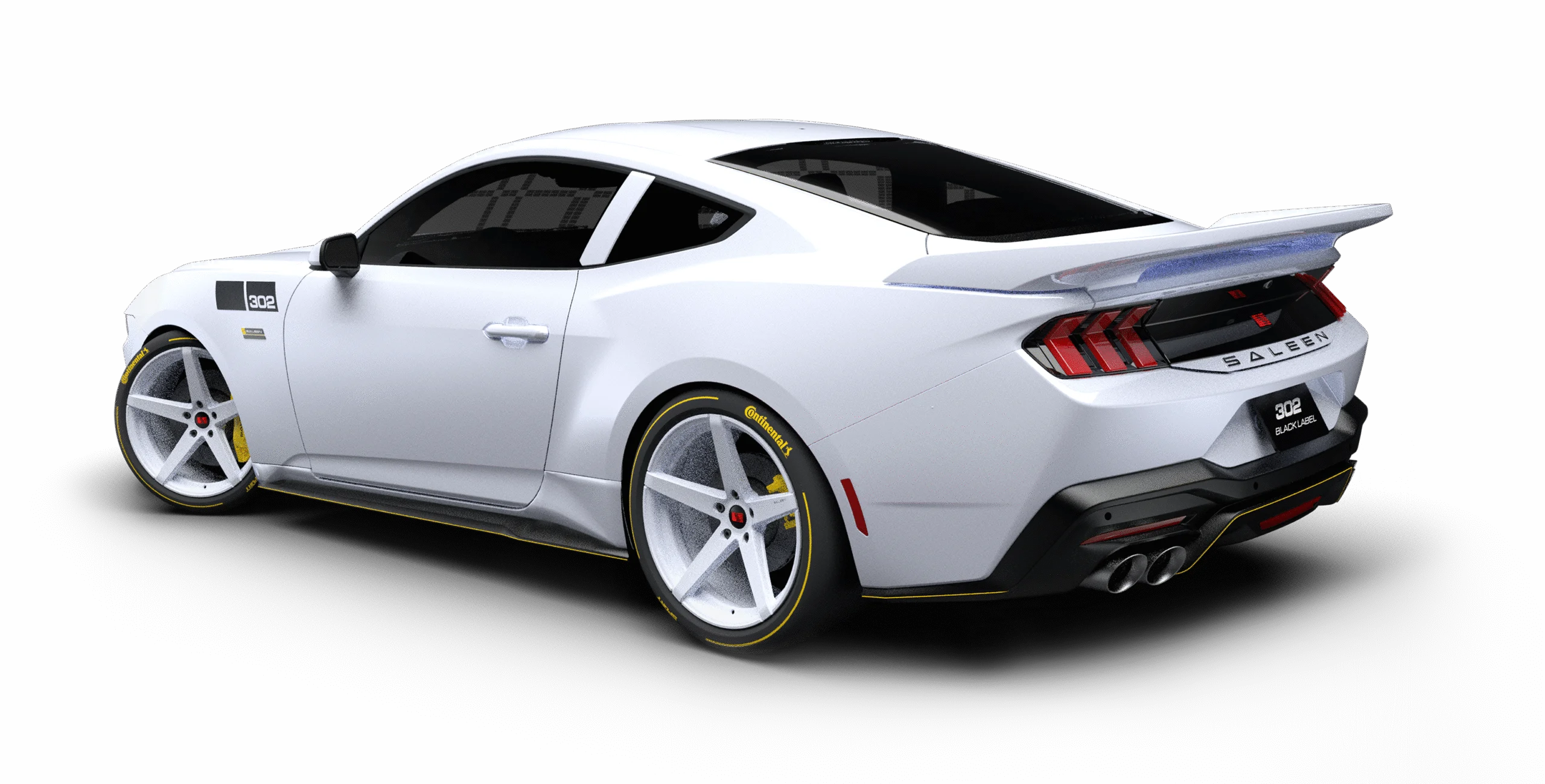 Saleen 302 Yellow Label, three-quarter rear view