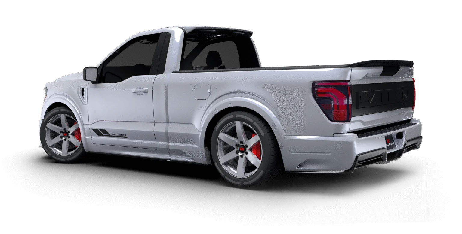 Saleen Sportruck Black Label, three-quarter rear view